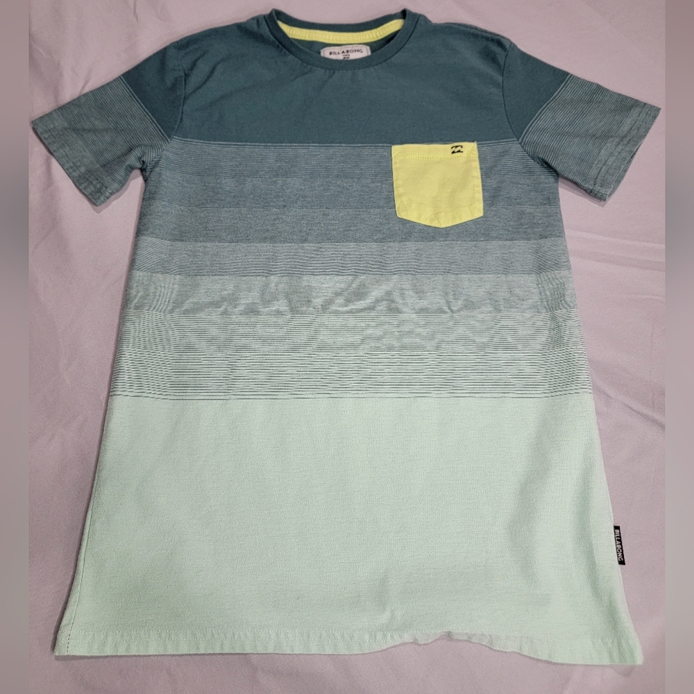 Billabong Boy's Striped Tee with Pocket
